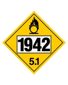 D.O.T. 1942 OXIDIZER (Choose Diamond, Rectangle, Material Type)