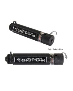 C-TRIP-10G-K  (Green)  Green Dot & Line Laser, 1 Knurled, Pouch