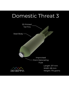 Domestic Threat 3 Drone Munition Inert Training Aid