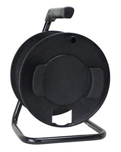 CR003000 - Black Cord Storage Wheel W/ Metal Stand