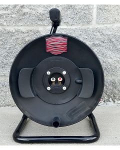 Metal Frame Reel with Center Post Terminals & 18/2 Gauge Twisted Wire (Red & Grey Color Coating)