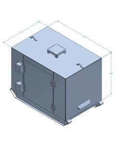 Type 2 Outdoor Magazine, 3" Lining: 72"x48"x48"
