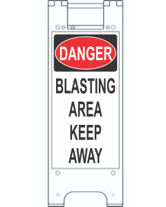 MINICADE BARRICADE: BLASTING AREA KEEP AWAY