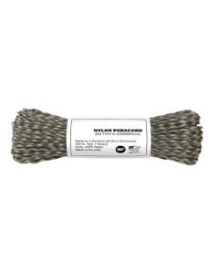 Green Camo 550 Paracord Cord and Parachute Cord - 100'