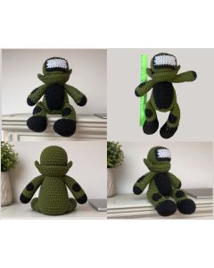 Hand-Crocheted Bomb Suit Guy