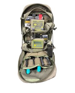 Demolition Kit (Electric & Non-Electric)
Dual Cap Crimper, Cord/Fuse Cutter, Blasting Cap Box, EOD Leatherman, REO CD450-4jm(OD Green), BO199.9-1 (OD Green) Ohm Meter, Buzz-mo continuity tester (Black), single line pen initiator, PVC Electrical tape