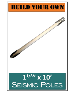 Build Your Own Bundle of 10 Seismic poles 1-1/8 inch