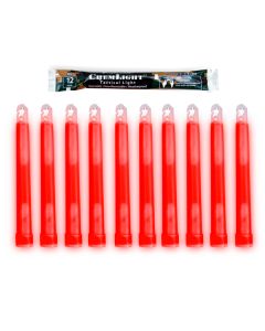 6 INCH RED CHEMLIGHTS (CASE OF 10) RED,12 HOUR CHEMICAL LIGHT STICK