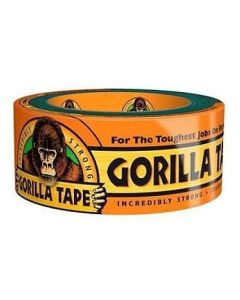 Gorilla Duct Tape, 2 In x 12 yd, 17 mil, Black 
