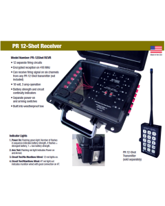 PR-12 Shot Receiver: 12 Cue Receiver (only) with antenna