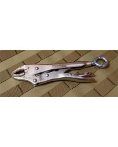 Remote Pull Locking Plier, Curved Jaw - 7"