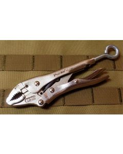 Remote Pull Locking Plier, Curved Jaw - 5"