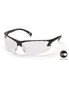 Venture III Ballistic Glasses:  Black / Clear Anti-fog :  SB5710DT