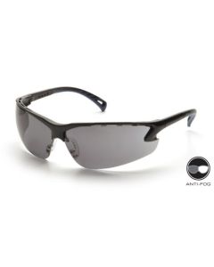 Venture III Ballistic Glasses:  Black / Gray Anti-fog :  SB5720DT