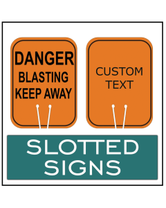 SLOTTED SIGN: 12  x 13.25" 