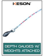 Keson Brand Depth Gauges w/ Weights