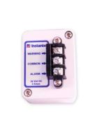 Micromate Remote Alarm Controller:
Self-contained controller complete with 2 m (6.6 ft) cable and high power  auxiliary drive capability for external sirens and other  alarms.
Note: Requires the auxiliary port option (p/n 721A0101).